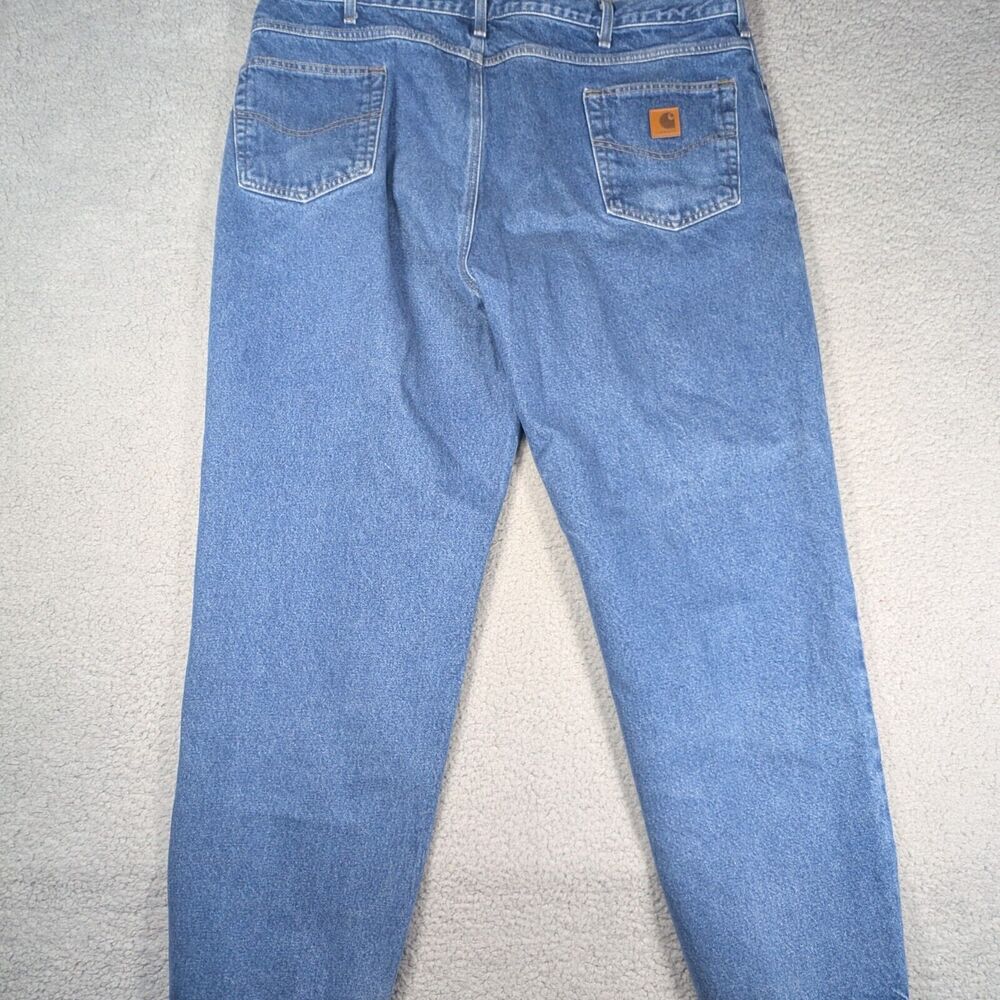 Carhartt Jeans Mens Size 42x31 Blue Relaxed Fit Jeans - Picture 4 of 7